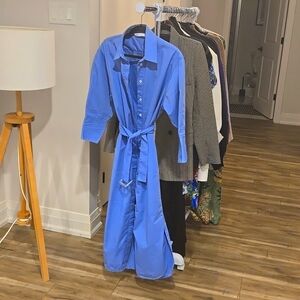 Zara midi poplin dress